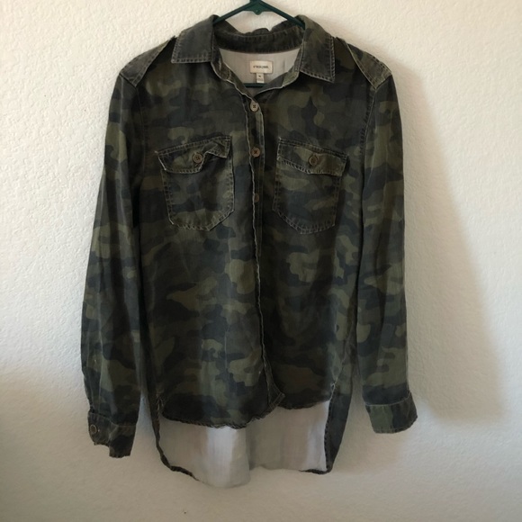 Sneakpeek camo button up - Picture 1 of 4